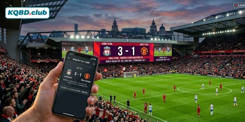 LiveScore giúp bạn cập nhật tỷ số bóng đá trực tiếp và những thống kê chuyên sâu