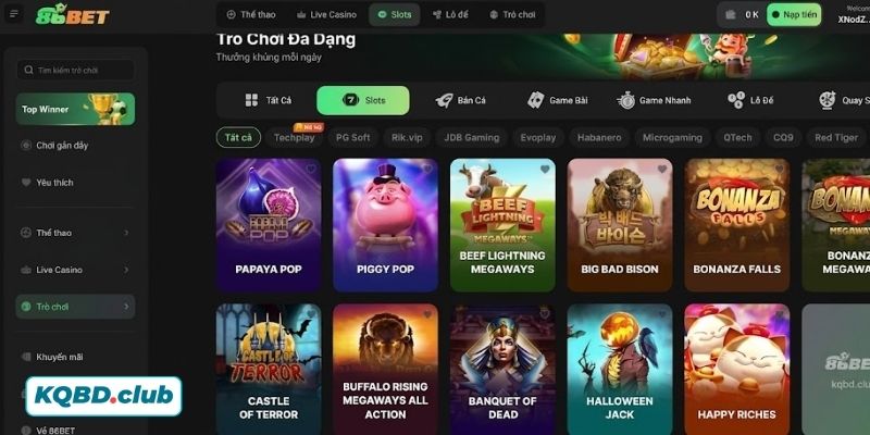 Sân chơi sở hữu thư viện trò chơi khủng