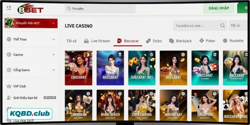 Sảnh Casino đẳng cấp