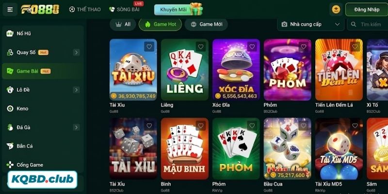 Sảnh game bài đẳng cấp